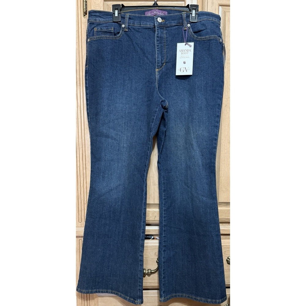 Gloriaβ Vanderbilt Amanda Bootcut Jeans Women's 16S Blue Classic Rise Stretch